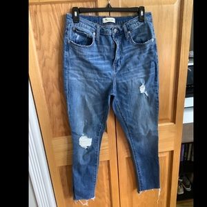 THe high-rise Slim BoyJean from Madewell